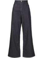 Rosetta Getty Flared Jeans, Women's, Size: 0, Blue, Cotton