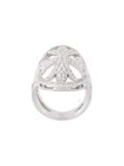 Loree Rodkin Oval Gothic Cigar Bank Diamond Ring