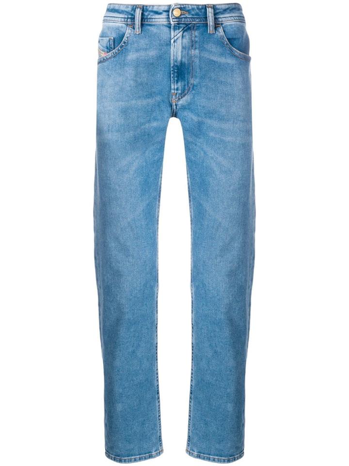 Diesel Slim Fit Straight Jeans - Blue