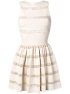 Alaïa Pre-owned 2000's Lace Detail Dress - Neutrals