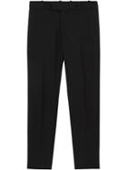 Burberry Soho Fit Bullion Stripe Wool Twill Tailored Trousers - Black