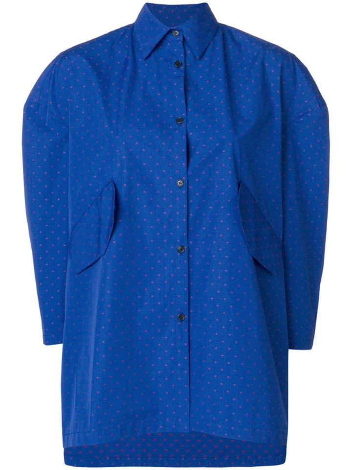 Henrik Vibskov Love U Dotted Shirt - Blue