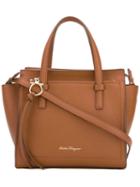 Salvatore Ferragamo Classic Tote Bag, Women's, Brown, Calf Leather