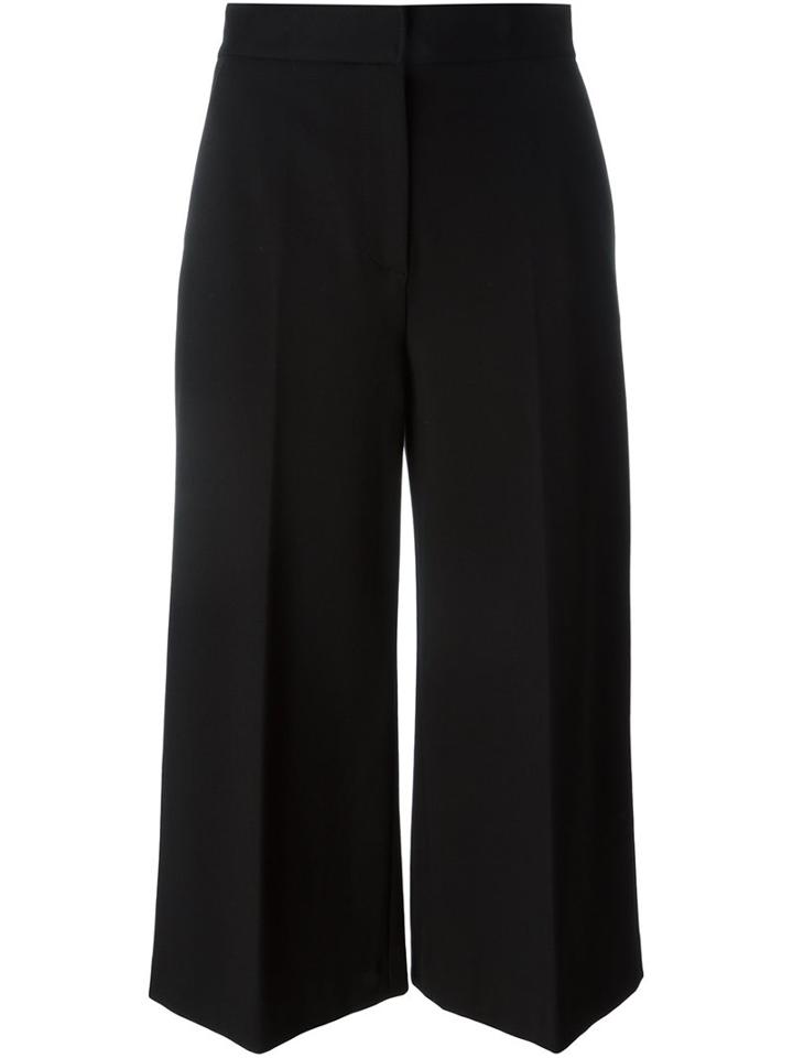 Msgm Tailored Knee-length Shorts, Women's, Size: 42, Black, Polyamide/spandex/elastane/viscose