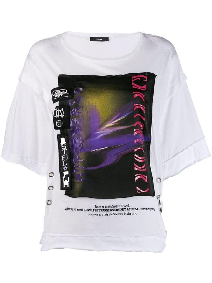 Diesel Boxy Deconstructed T-shirt - White