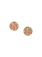 D'orlan Vintage Round Clip-on Earrings - Metallic