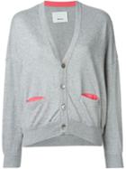 08sircus V-neck Cardigan, Women's, Size: 1, Grey, Cotton