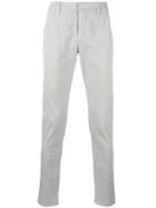 Dondup Plain Chinos, Size: 35, Grey, Cotton/spandex/elastane