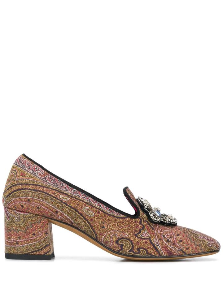 Etro Paisley Pumps - Brown