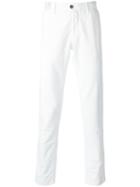 Incotex Classic Chinos, Men's, Size: 34, White, Cotton/spandex/elastane