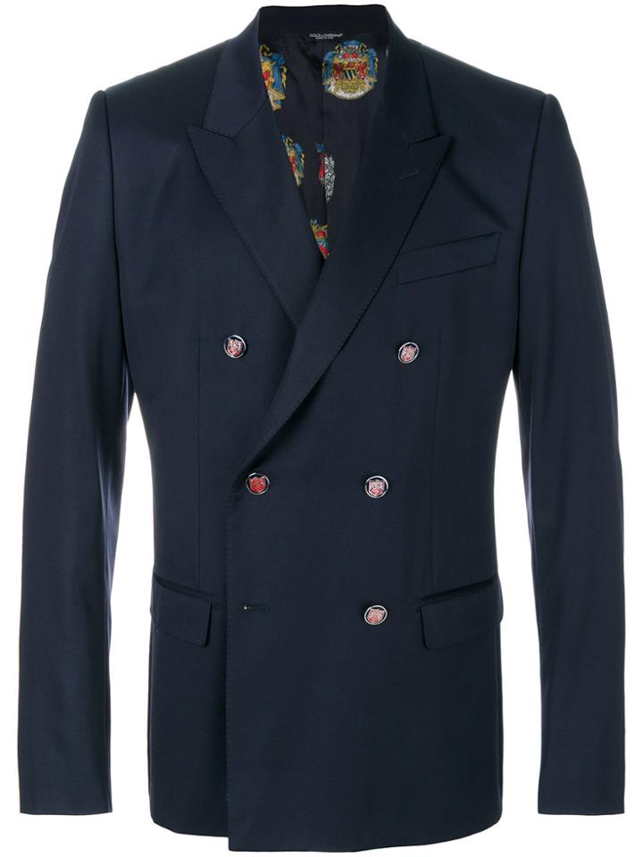 Dolce & Gabbana Double Breasted Blazer - Blue
