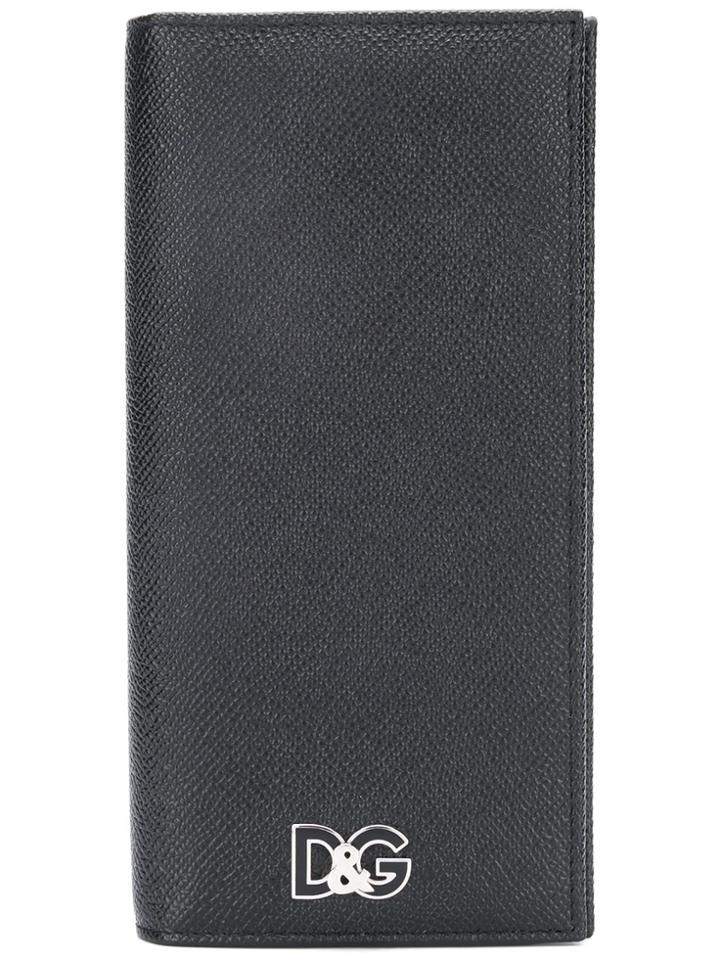 Dolce & Gabbana Zip Around Two-tone Wallet - Black