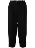 Nehera Cropped Trousers, Women's, Size: 38, Black, Linen/flax/viscose/cotton