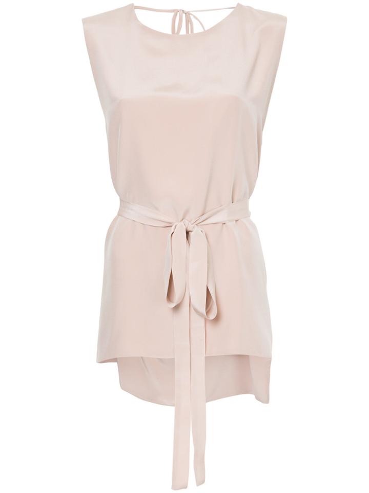 Kacey Devlin Deconstructed Collapse Back Top - Pink & Purple