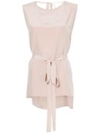 Kacey Devlin Deconstructed Collapse Back Top - Pink & Purple