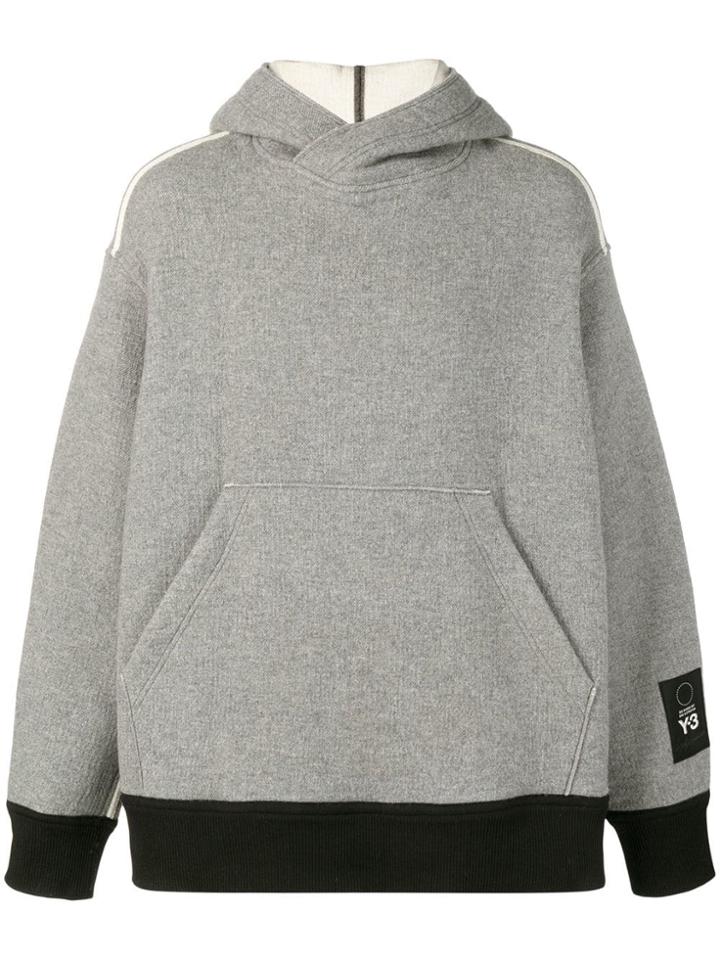 Y-3 Spacer Oversized Hoodie - Grey
