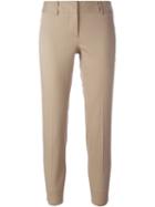 Alberto Biani Classic Trousers, Women's, Size: 42, Nude/neutrals, Cotton/spandex/elastane