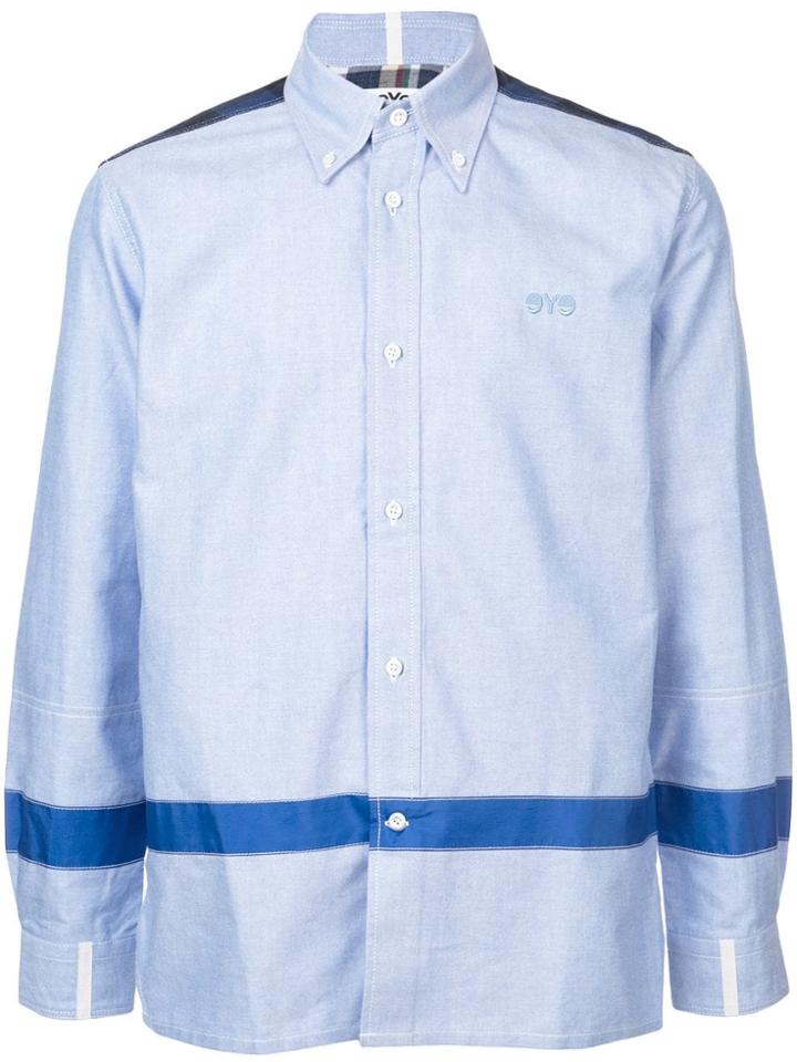 Junya Watanabe Man Contrast Stripe Shirt - Blue