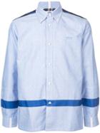 Junya Watanabe Man Contrast Stripe Shirt - Blue