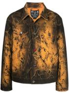 Mjb Marc Jacques Burton Pax Tie-dye Denim Jacket - Black