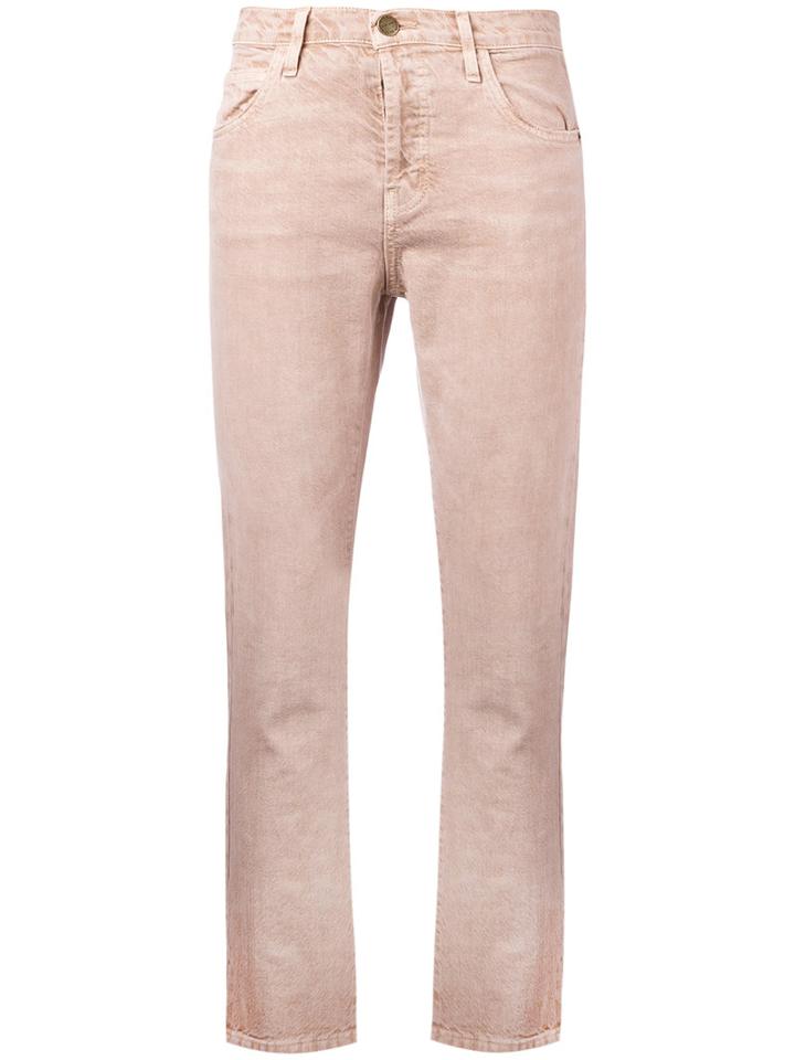 Current/elliott - The Slouchy Skinny Jeans - Women - Cotton/lyocell - 27, Women's, Pink/purple, Cotton/lyocell