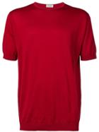 John Smedley Belden Rib Trimmed T-shirt - Red