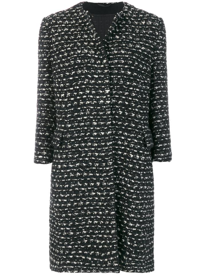 Ermanno Scervino Single Breasted Coat - Black