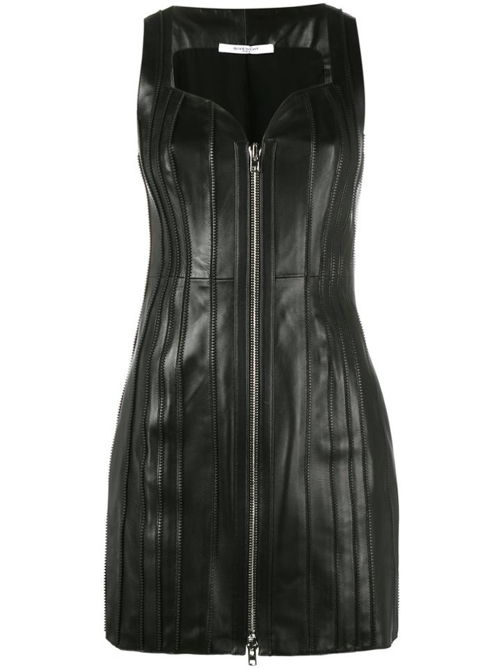 Givenchy Sleeveless Zipped Mini Dress - Black