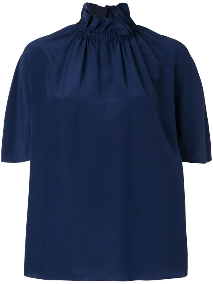 Roksanda Ruffled Neck Blouse - Blue