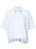 Vivetta Striped Boxy Shirt - Blue