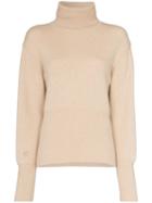 Low Classic Roll-neck Knitted Sweater - Neutrals