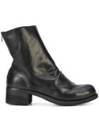 Officine Creative Hubble Creased Ankle Boots - Black