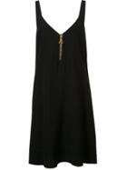 Ellery Gold-tone Neck Zipper Dress - Black