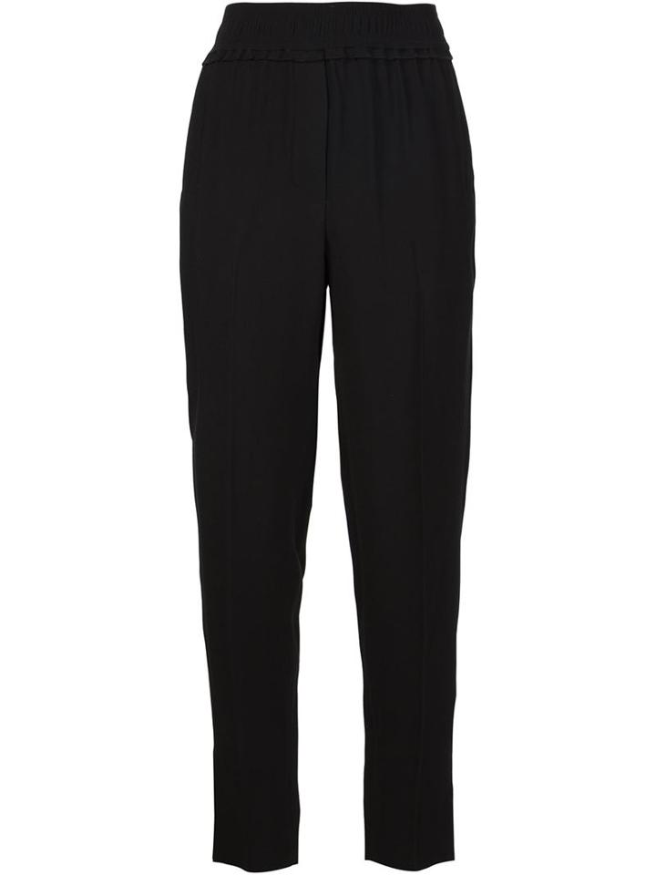 3.1 Phillip Lim Tapered Trousers, Women's, Size: 2, Black, Acetate/viscose