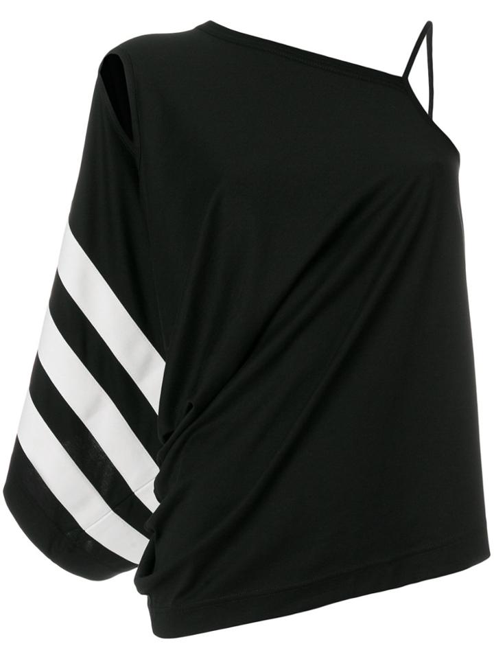 Y-3 Asymmetric Shoulder Blouse - Black