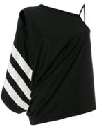 Y-3 Asymmetric Shoulder Blouse - Black