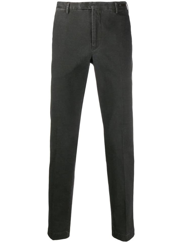 Pt01 Plain Skinny Trousers - Grey