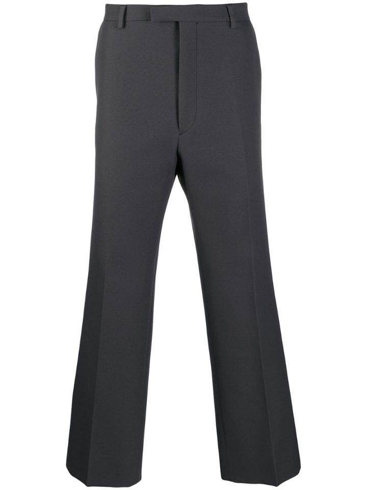 Prada Straight Tailored Trousers - Grey