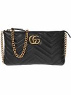 Gucci Gg Marmont Wallet On Chain - Black
