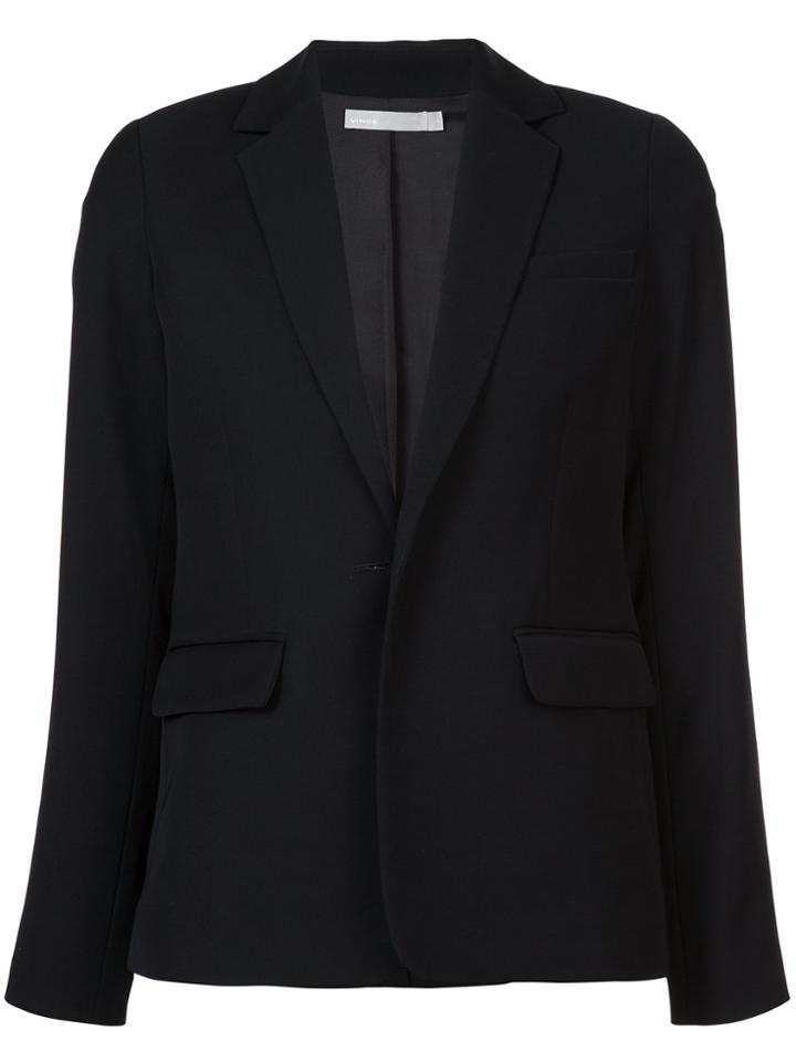 Vince Classic Button Blazer - Black