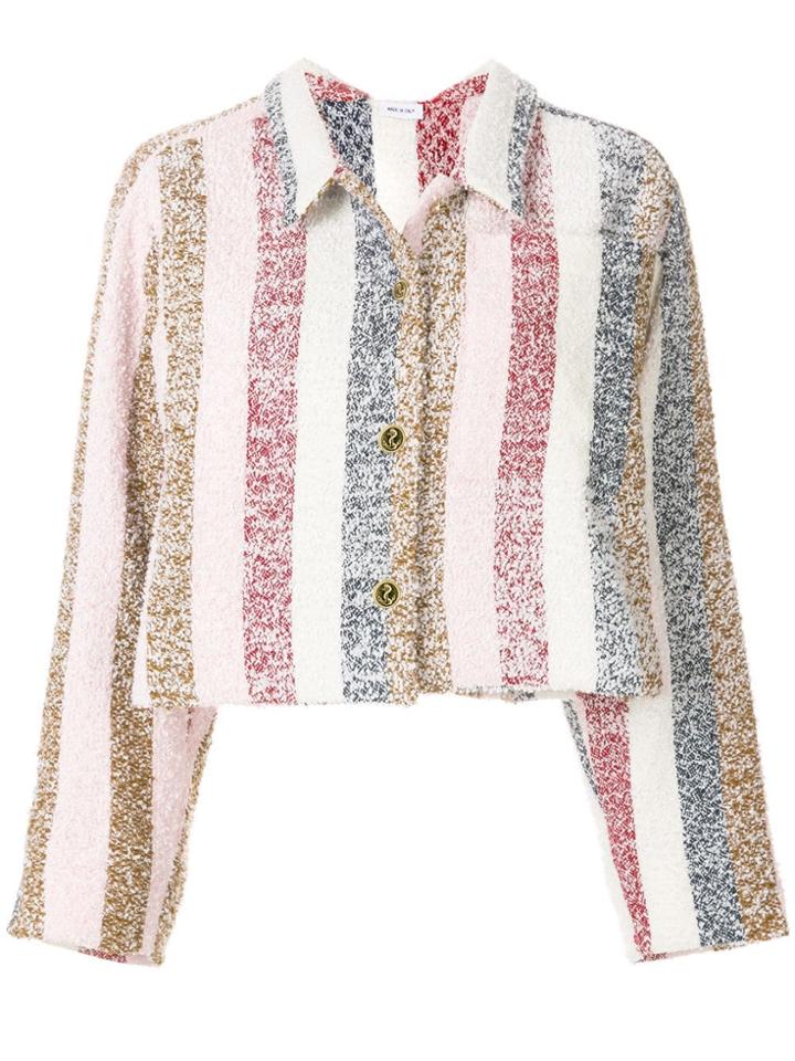 Thom Browne Bow Collar Striped Jacket - Multicolour