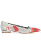 Oscar De La Renta Catrina Ballerinas - Metallic