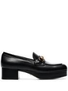 Gucci Houdan Horsebit Platform Loafers - Black