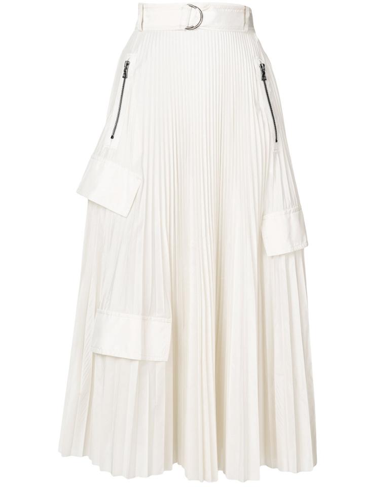Aviù Pleated Midi Skirt - Nude & Neutrals