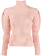 Elisabetta Franchi Roll Neck Knitted Top - Pink