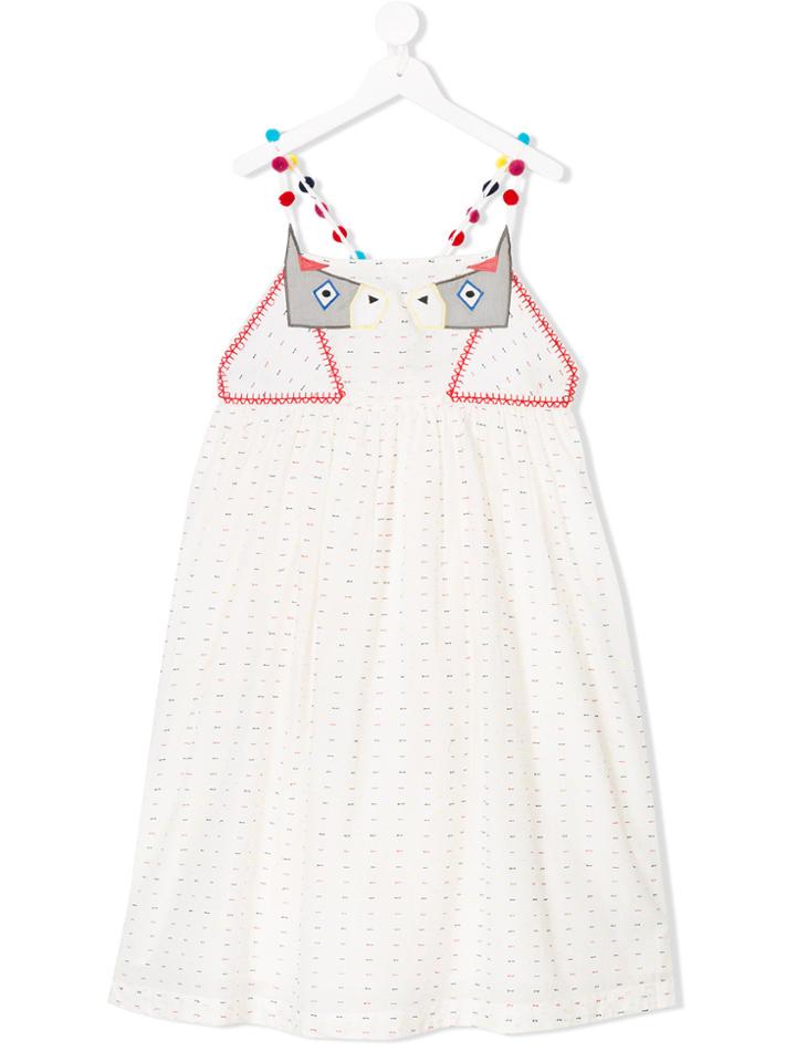 Stella Mccartney Kids Teen Pear Donkey Patches Dress - White