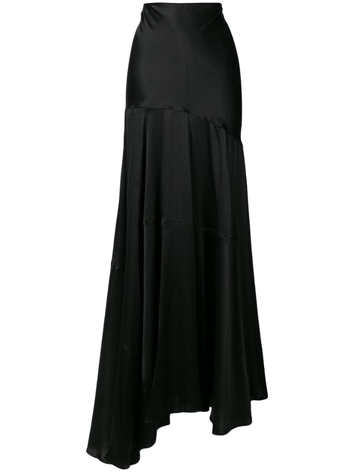 Simone Rocha Satin Maxi Skirt - Black