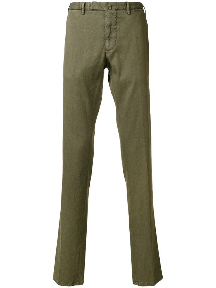 Biagio Santaniello Straight-leg Trousers - Green