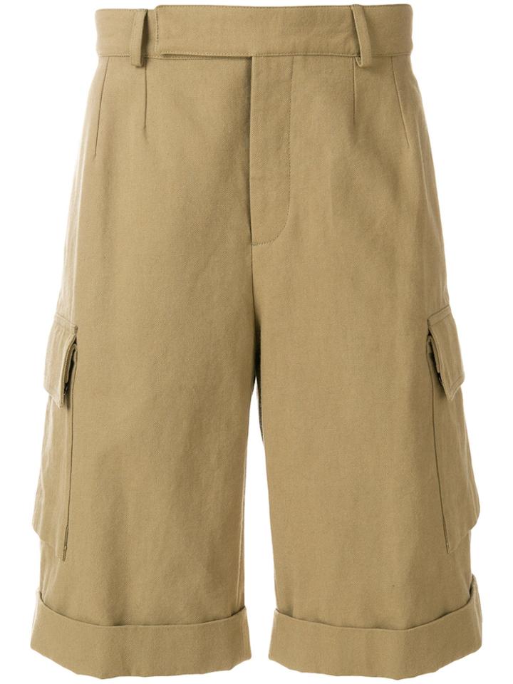 Holland & Holland Canvas Cargo Shorts - Nude & Neutrals