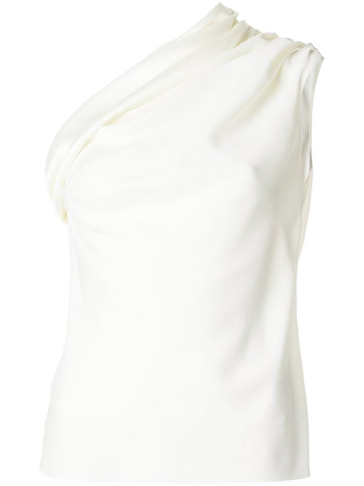 Lanvin Sleeveless One Shoulder Top - White